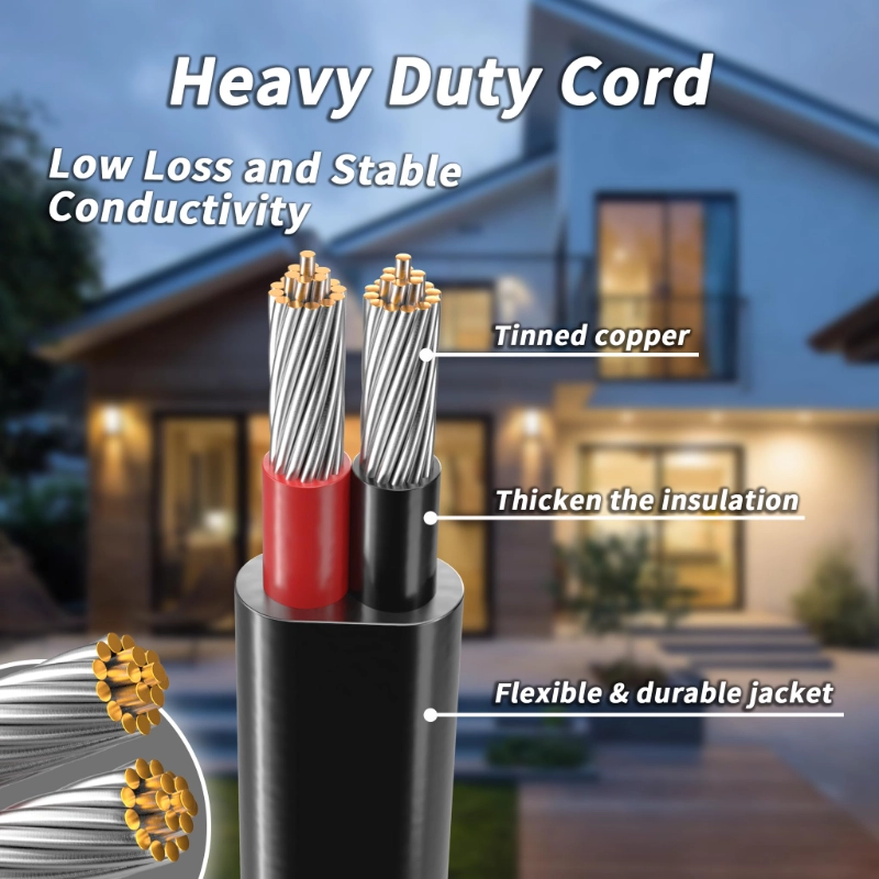 30FT 16 Gauge Wire 2 Conductor Electrical Wire, 16 AWG Cable Stranded PVC-Vantecable