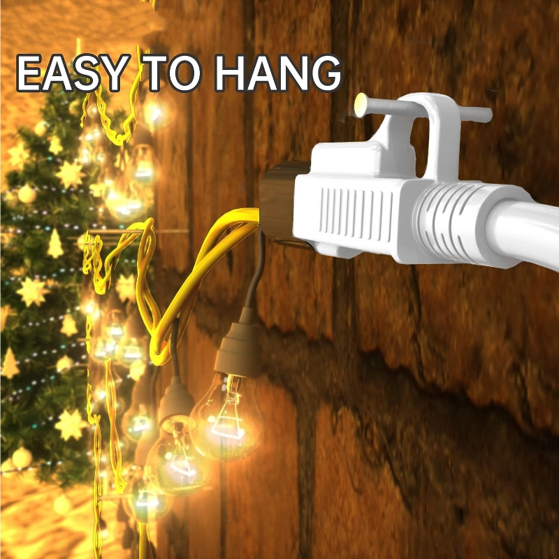 Indoor Outdoor White Extension Cord 8 ft Waterproof-Vantecable