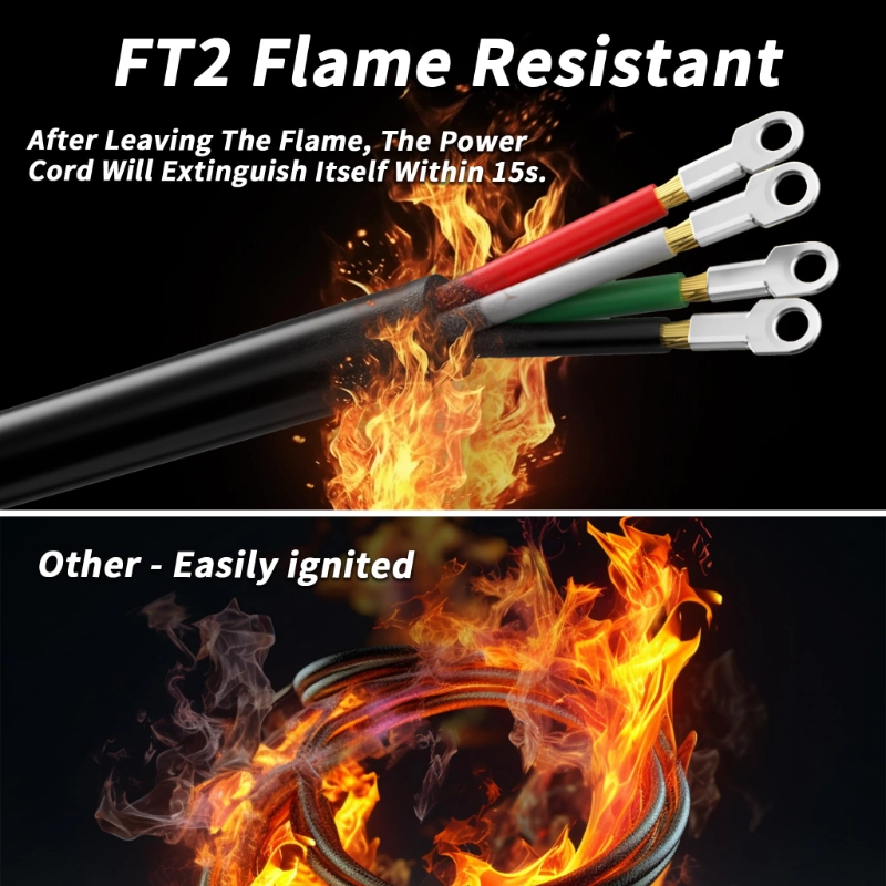 4 Prong Dryer Cord 30 AMP Black, 10/4 Gauge Dryer Extension Cord Heavy Duty-Vantecable