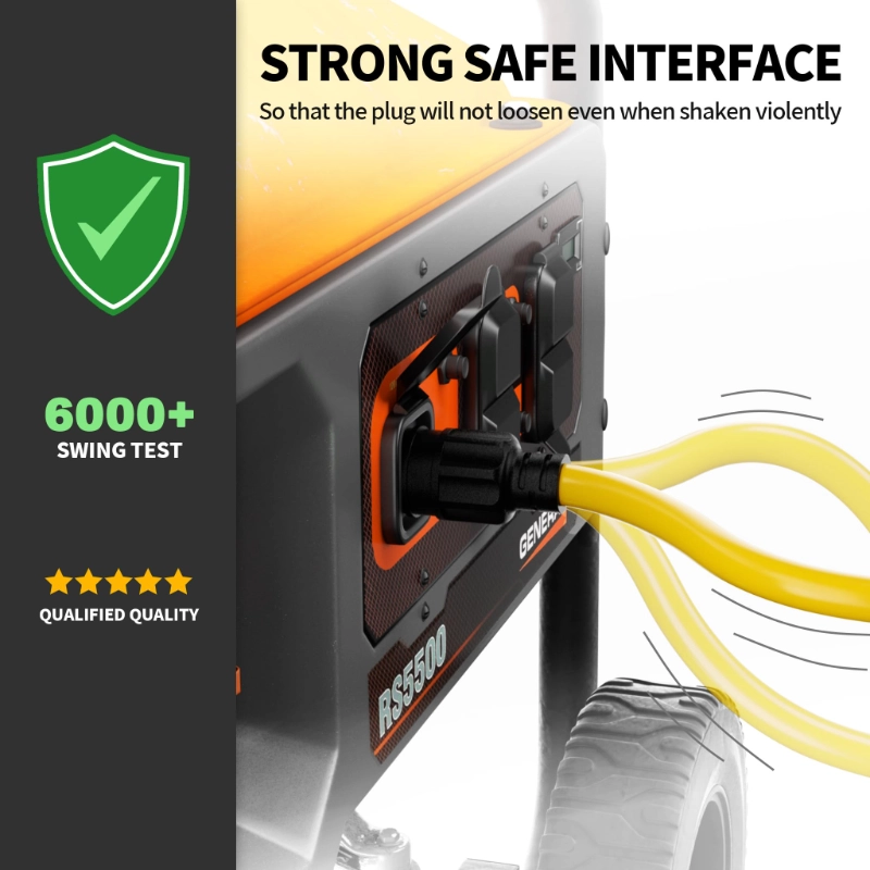 30-Amp Generator Extension Cord (50 Feet) 4-Prong 125/250V 7500W-Vantecable