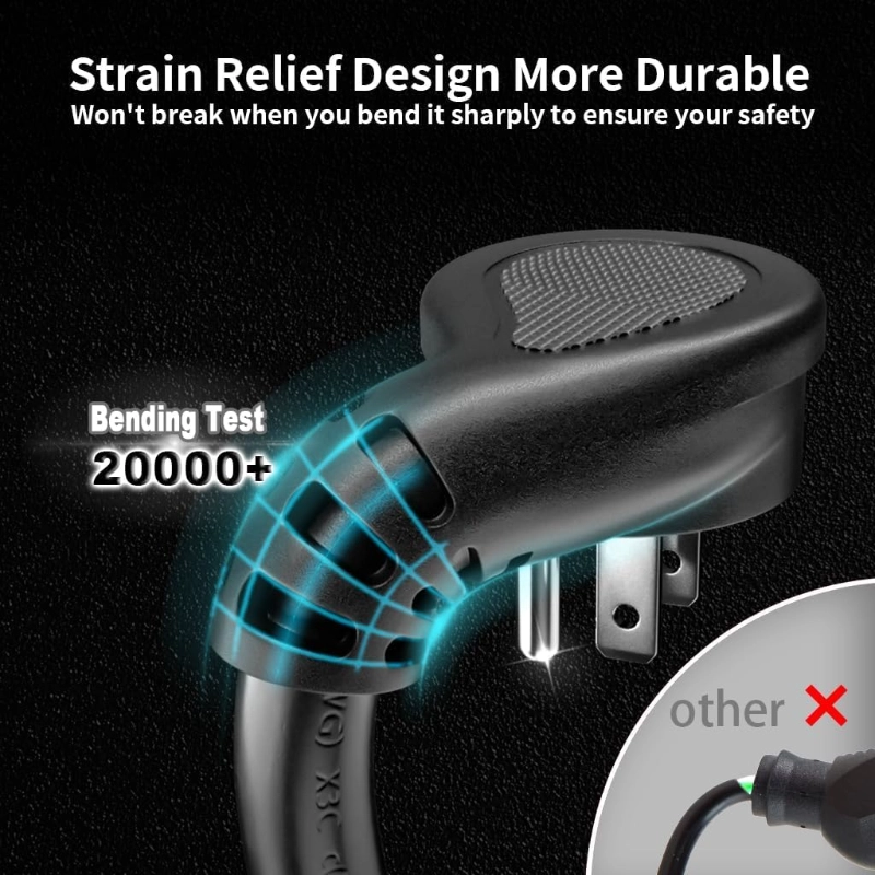 14 Gauge 3 Feet (3 Pack) Flat Plug Extension Cord Black Indoor Outdoor-Vantecable