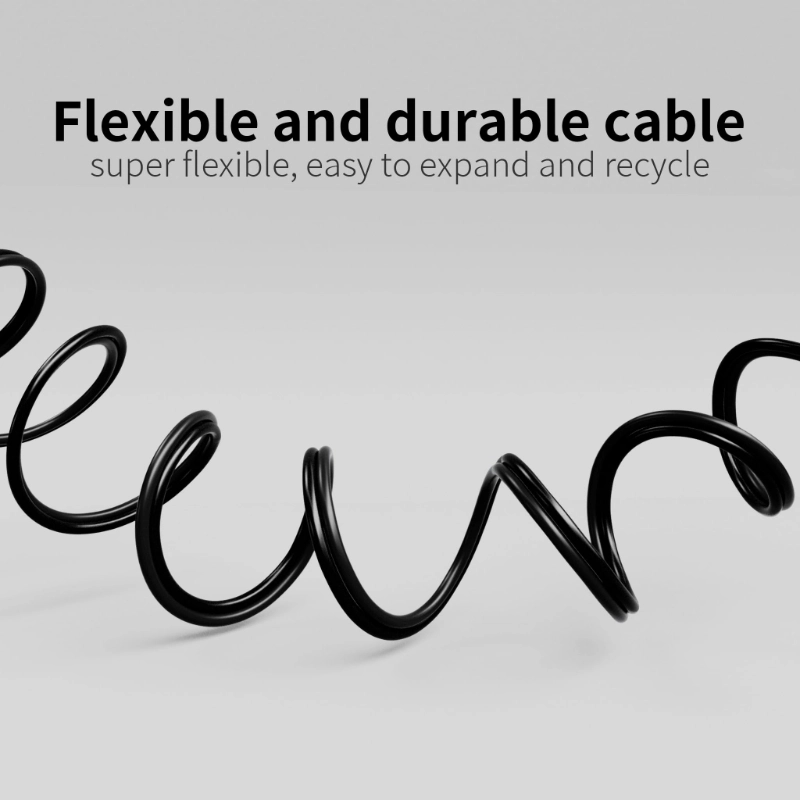 Low Voltage Wire 2 Conductors Black Cable Hookup LED Lighting Strips Flexible Wire Outdoor Extension Cord-Vantecable