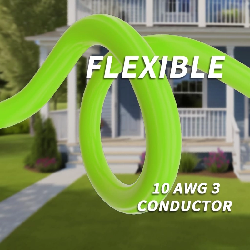 30 FT 30 Amp RV Extension Cord Outdoor with Grip Handle-Vantecable