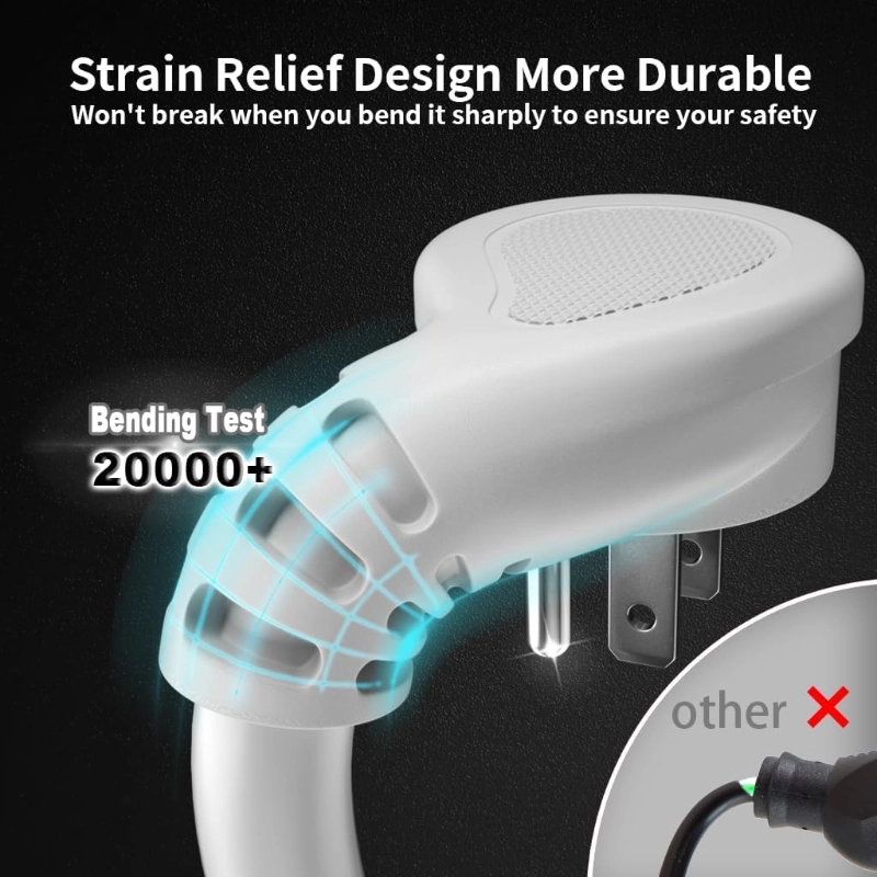 14 Gauge 3 Feet (3 Pack) Flat Plug Extension Cord White Indoor Outdoor-Vantecable