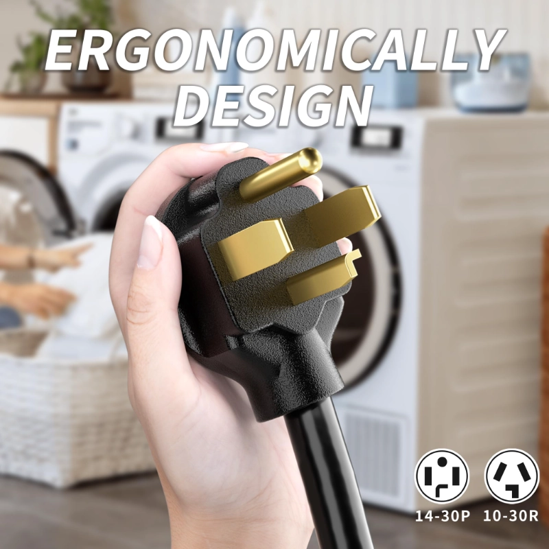 1.5FT 4 Prong to 3 Prong Dryer Adapter-Vantecable