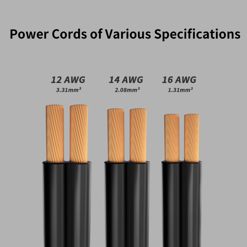 Low Voltage Wire 2 Conductors Black Cable Hookup LED Lighting Strips Flexible Wire Outdoor Extension Cord-Vantecable