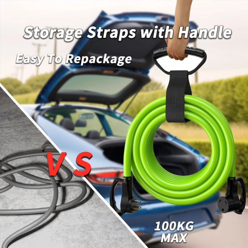 30 FT 30 Amp RV Extension Cord Outdoor with Grip Handle-Vantecable