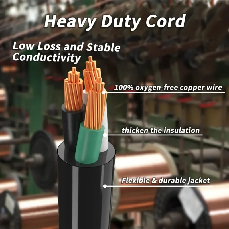 Outdoor Extension Cord with Multiple Outlets-Vantecable