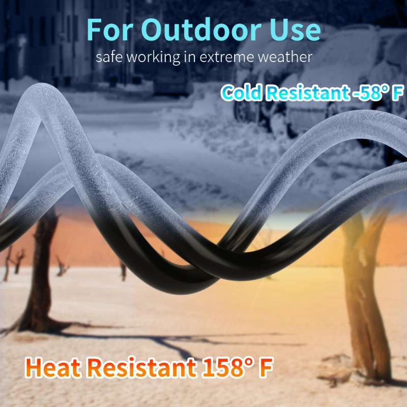 16/3 20 Ft 3 Outlet Extension Cord Outdoor Waterproof-Vantecable