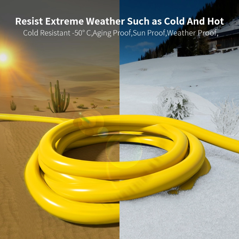 25 ft 12/3 Gauge Heavy Duty Outdoor Extension Cord Waterproof with Lighted-Vantecable