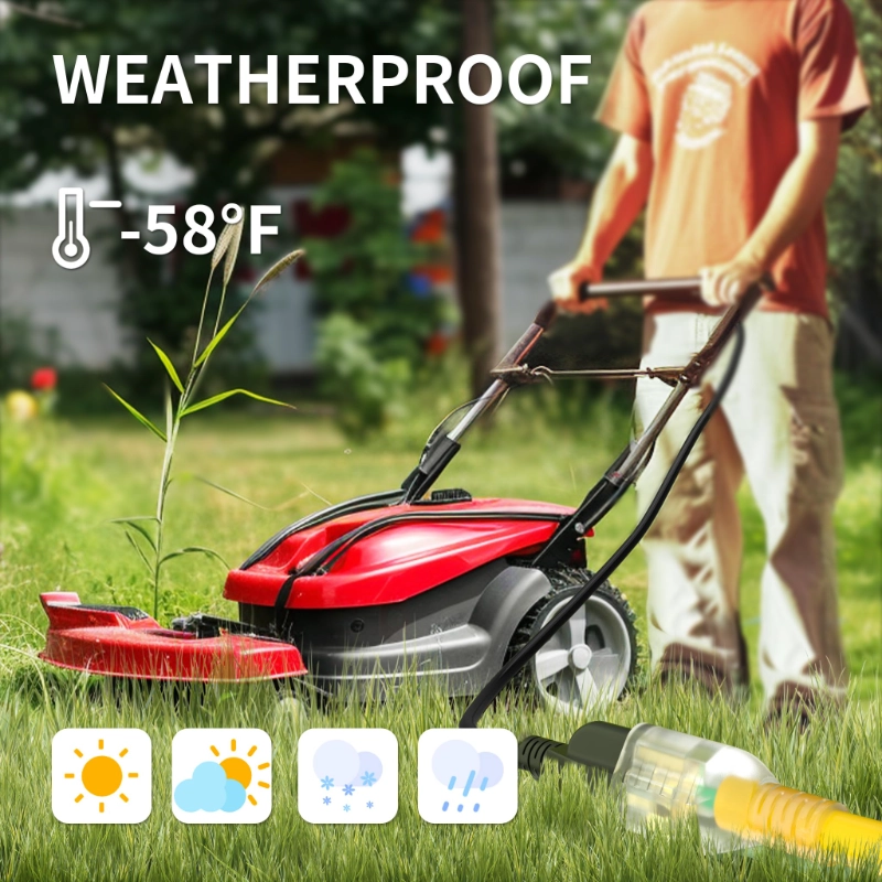 6 Ft 10/3 Outdoor Extension Cord Waterproof Heavy Duty 10 Gauge 3 Prong-Vantecable