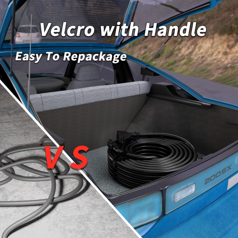 15 FT 12/3 Gauge Outdoor Extension Cord with Multiple Outlets-Vantecable