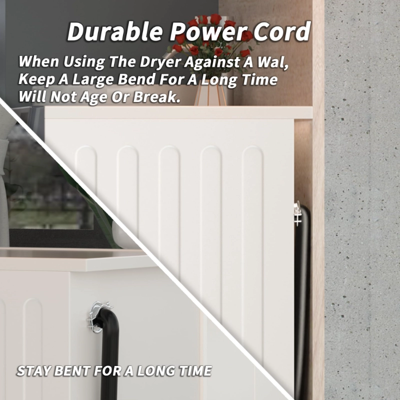 4 Prong Dryer Cord 30 AMP Black, 10/4 Gauge Dryer Extension Cord Heavy Duty-Vantecable