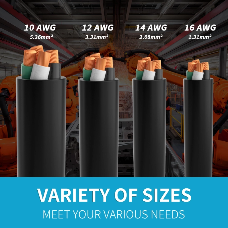 Electric 12/4 SOOW Bulk Cable-12 Gauge 4 Conductor-Rated for 600V-Vantecable