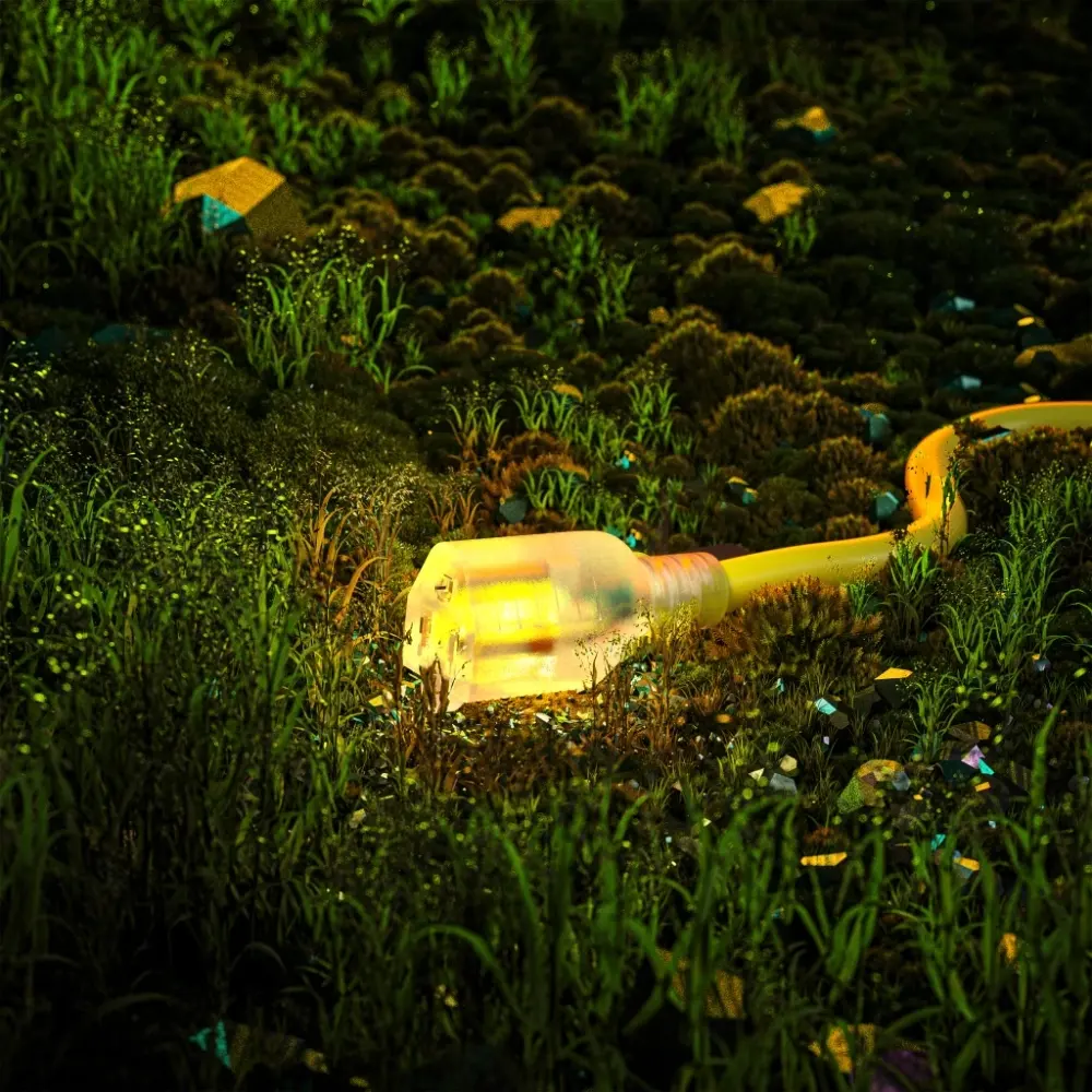 25 ft 14/3 Gauge Heavy Duty Outdoor Extension Cord Waterproof with Lighted-Vantecable