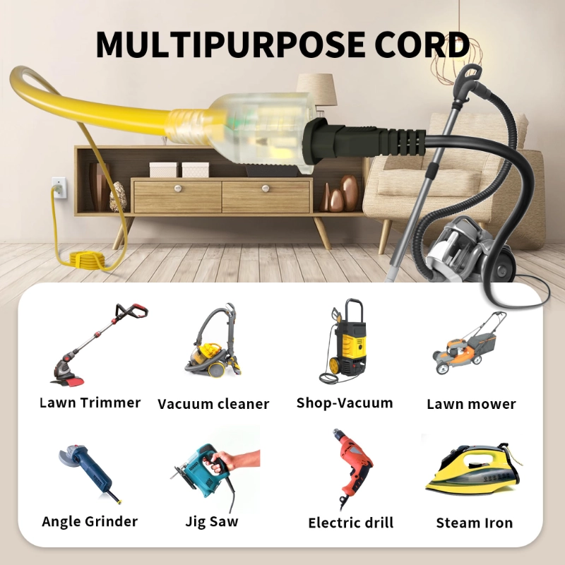 6 Ft 10/3 Outdoor Extension Cord Waterproof Heavy Duty 10 Gauge 3 Prong-Vantecable