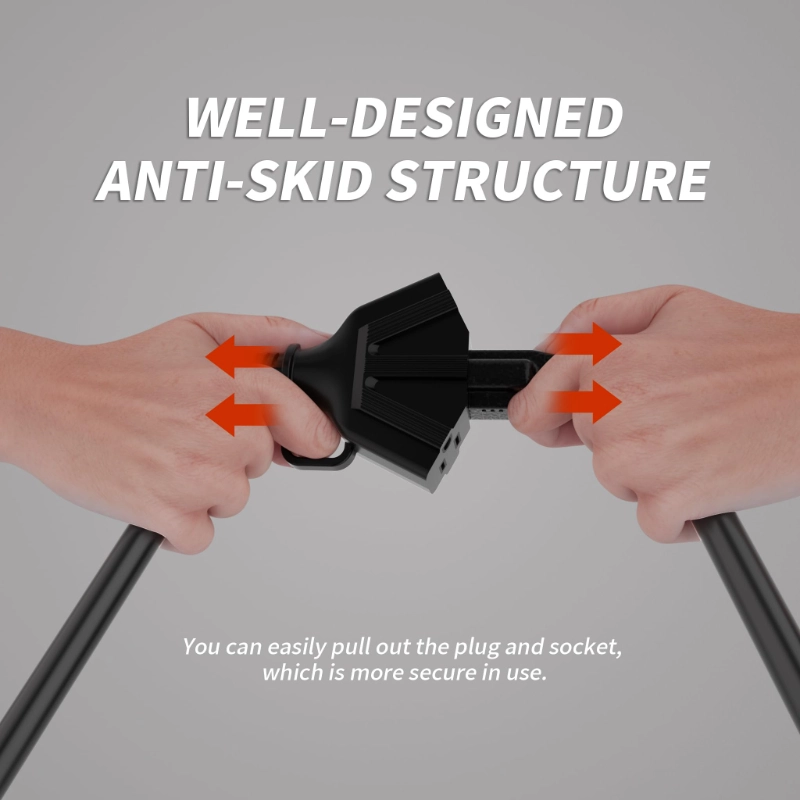 15 FT 12/3 Gauge Outdoor Extension Cord with Multiple Outlets-Vantecable