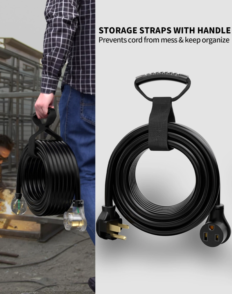 30 AMP 50ft Welder Extension Cord Outdoor 10 Gauge-Vantecable