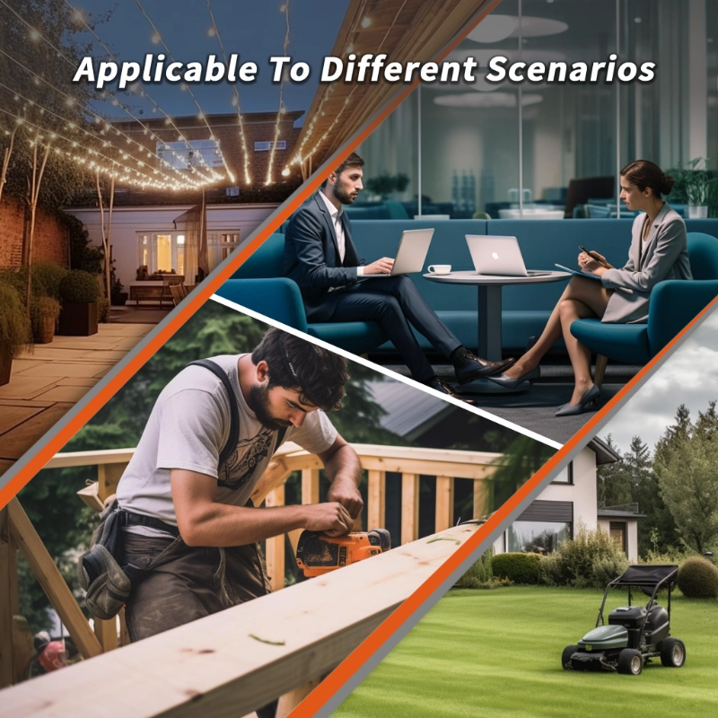 25 FT Outdoor Extension Cord with Multiple Outlets-Vantecable