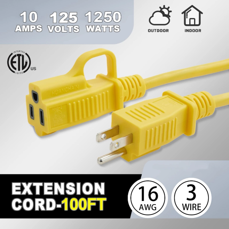 Indoor Outdoor Extension Cord 50 ft Waterproof-Vantecable