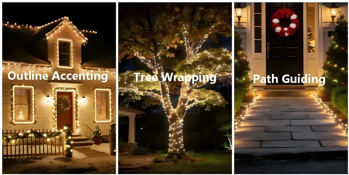 Different lighting arrangements create different visual effects.