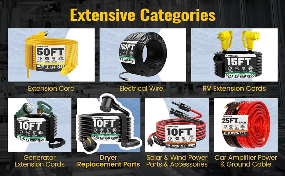 {"default":"Vantecable dryer replacement cords and our wide array of household appliance power parts."}
