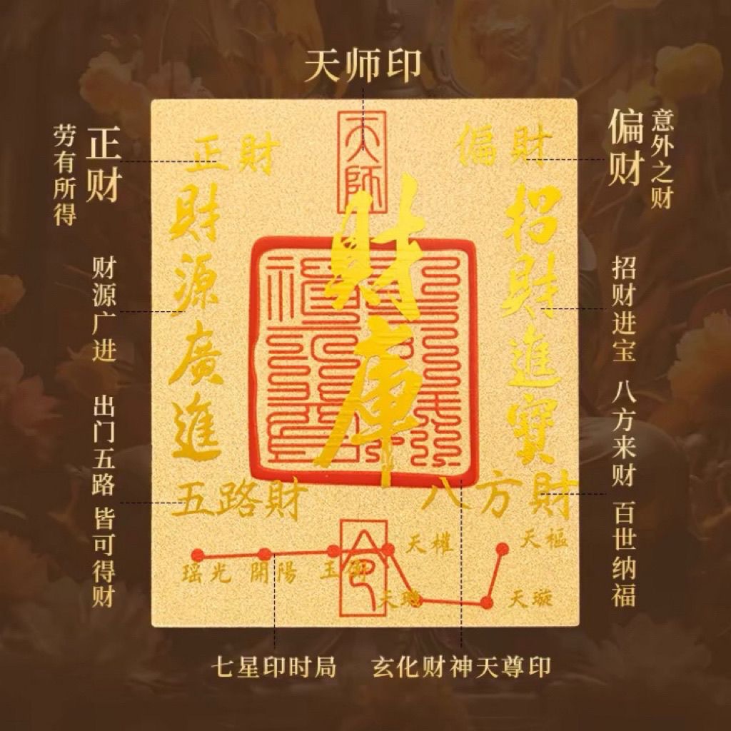 999 Gold Foil Fortune Talisman – Phone Sticker for Daily Luck, Prosperity & Positive Energy