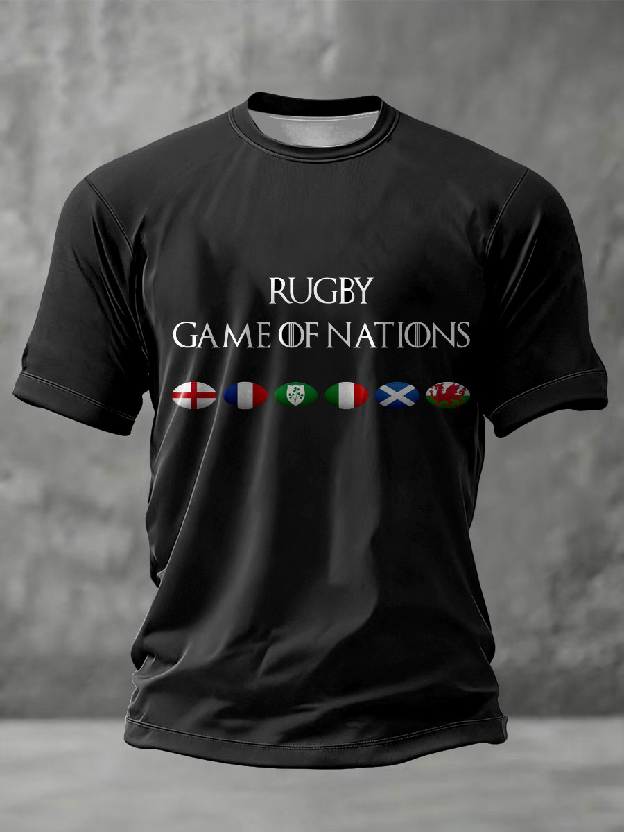 Unisex Rugby Lover Printed T-shirt