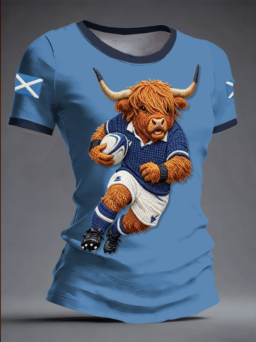 Women's Scotland Rugby Lover Printed T-shirt