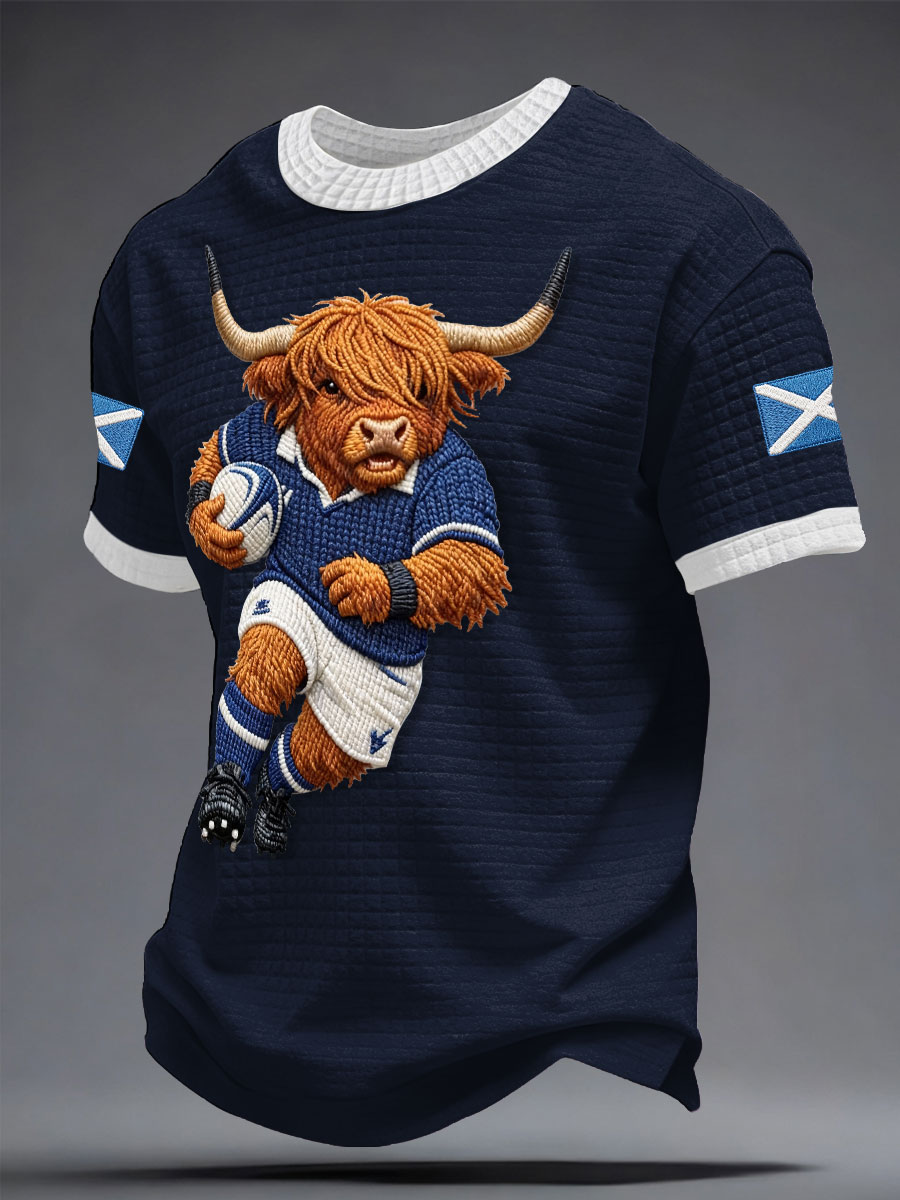 Men's Scotland Rugby Lover Printed T-shirt