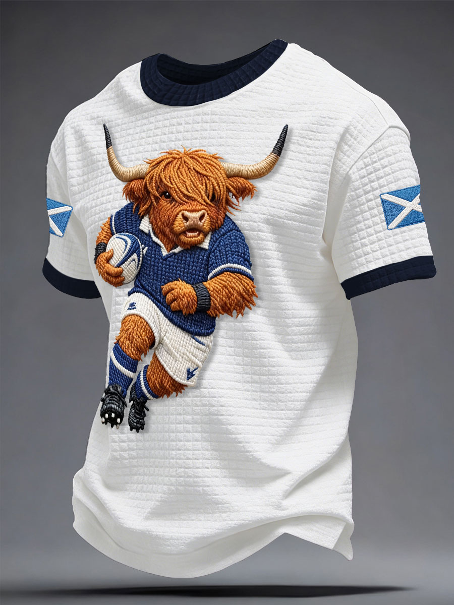 Men's Scotland Rugby Lover Printed T-shirt