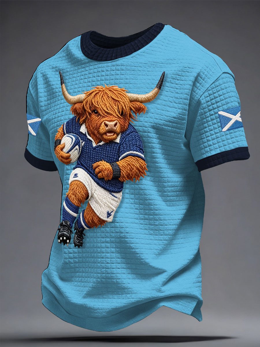 Men's Scotland Rugby Lover Printed T-shirt