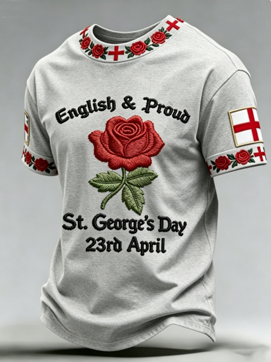 Men's St George's Day short sleeves t-shirt