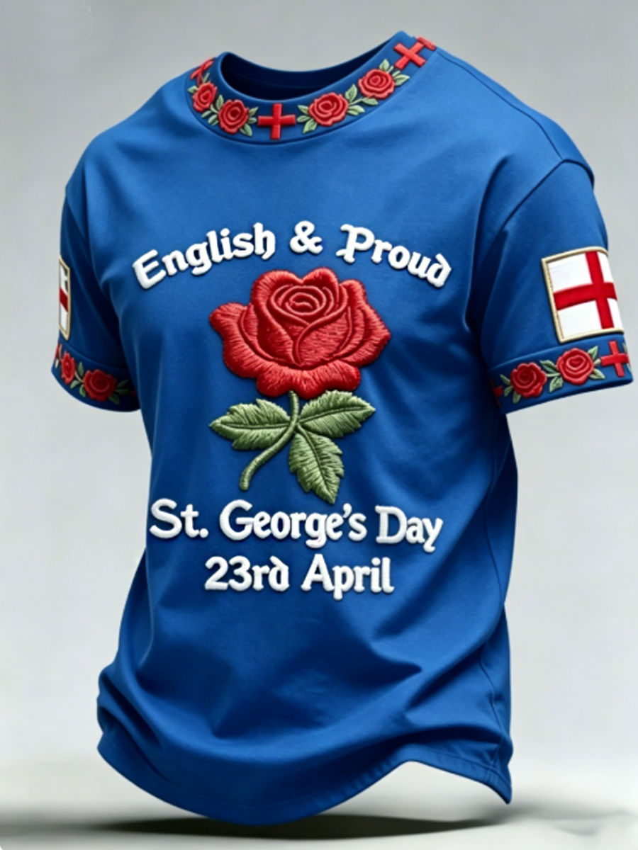 Men's St George's Day short sleeves t-shirt