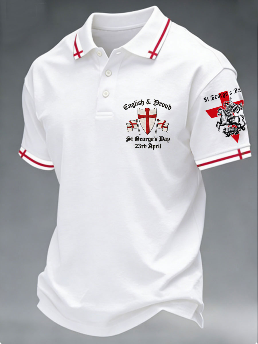 Men's St George's Day polo shirt