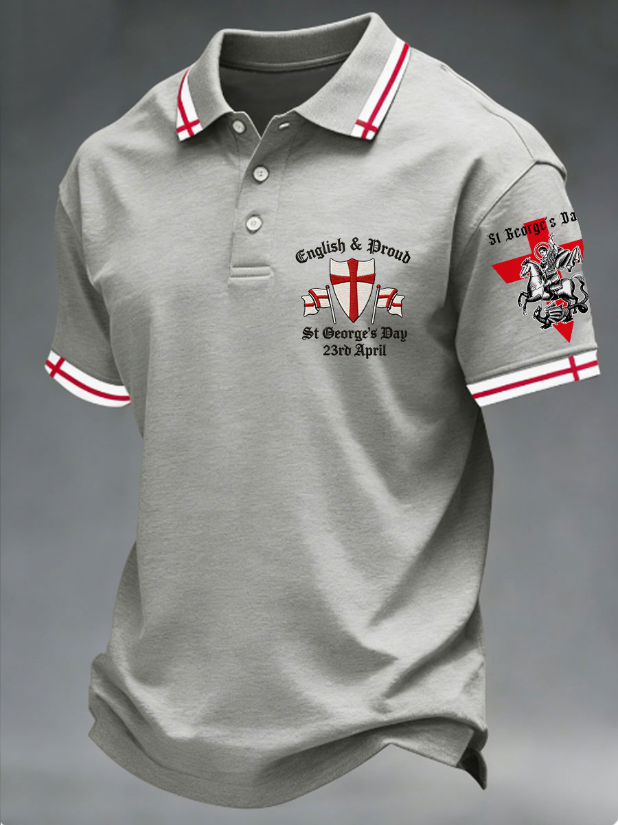 Men's St George's Day polo shirt