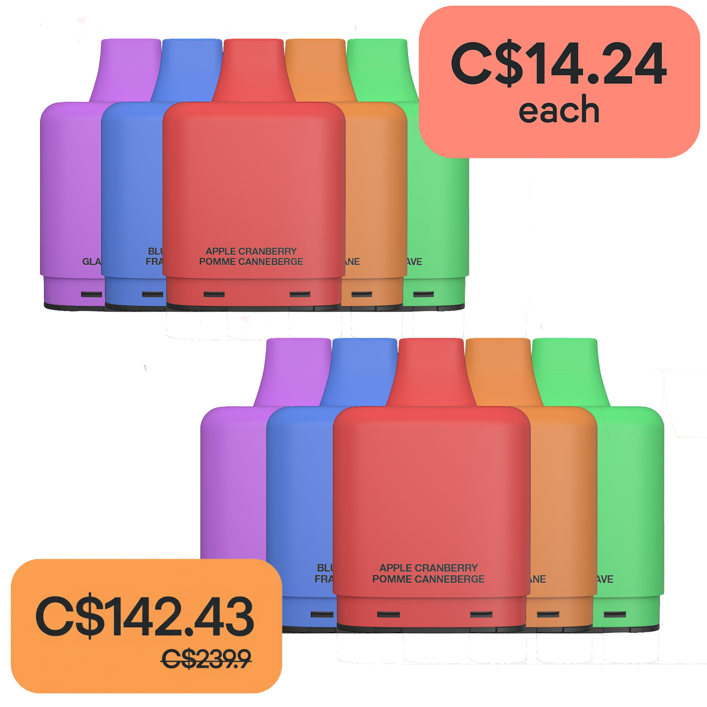 ZPods LEX - 10pcs (C$14.24 each)