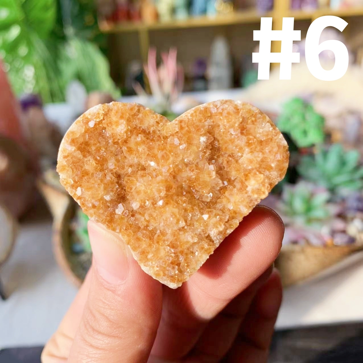 【Weekly Flash Deals】Citrine Heart Cluster