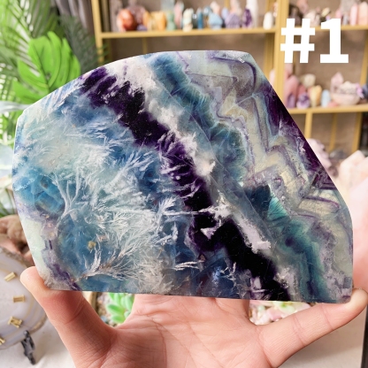 【Weekly Flash Deals】Snowflake Fluorite Slice