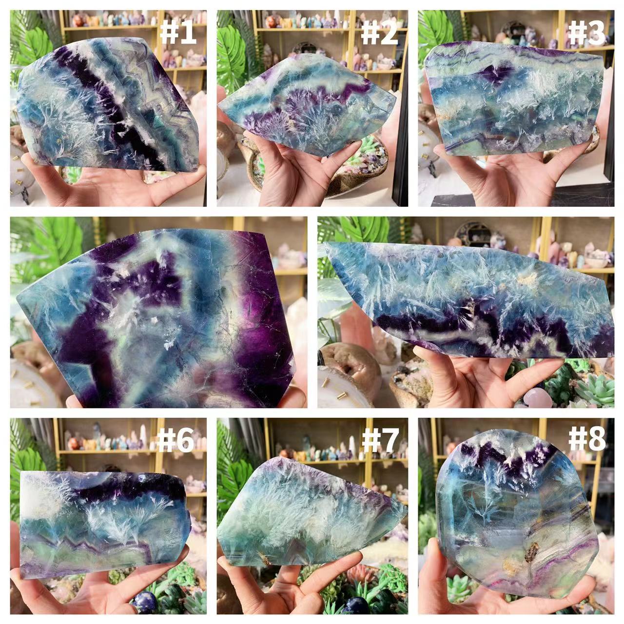 【Weekly Flash Deals】Snowflake Fluorite Slice