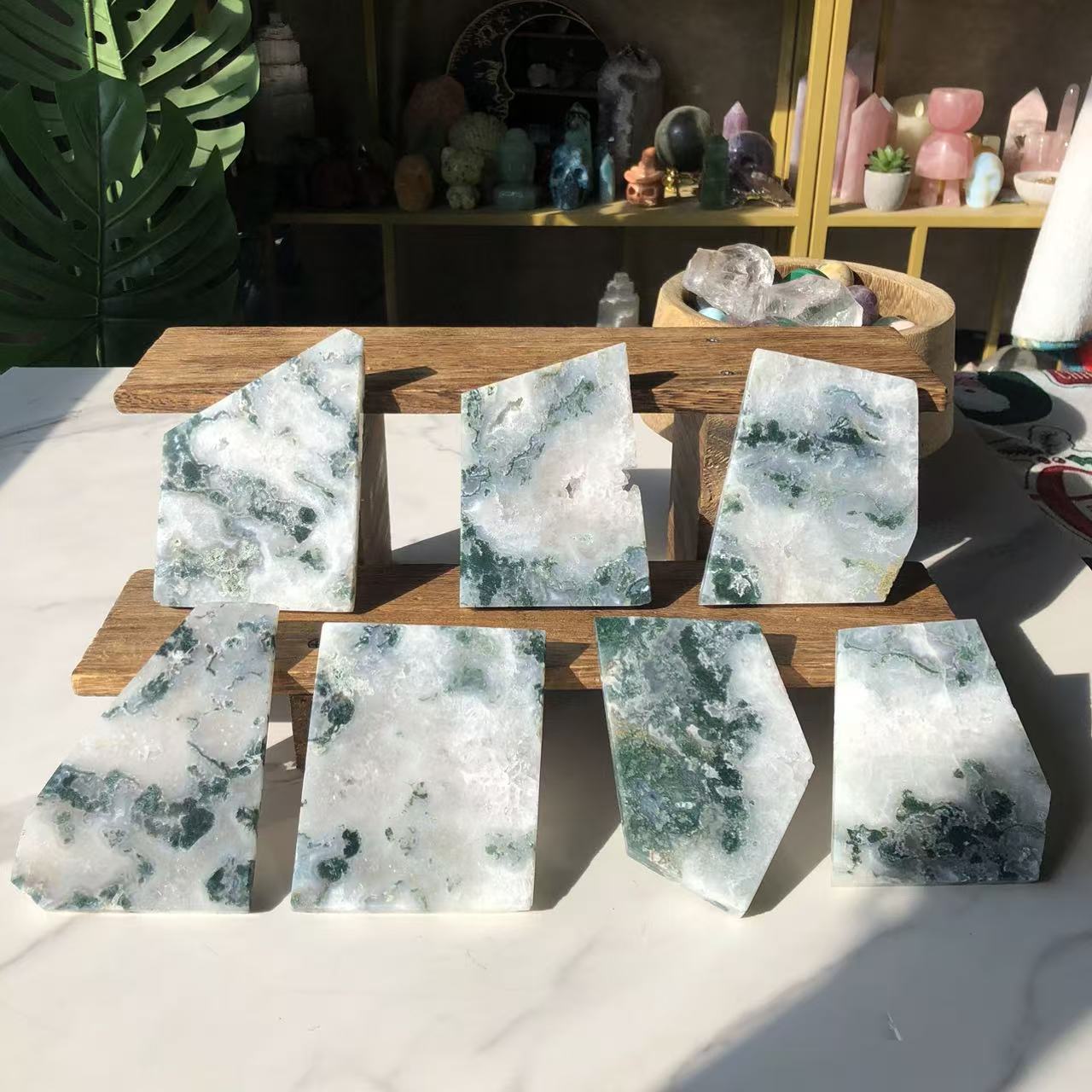 【Weekly Flash Deals】 Moss Agate Slice