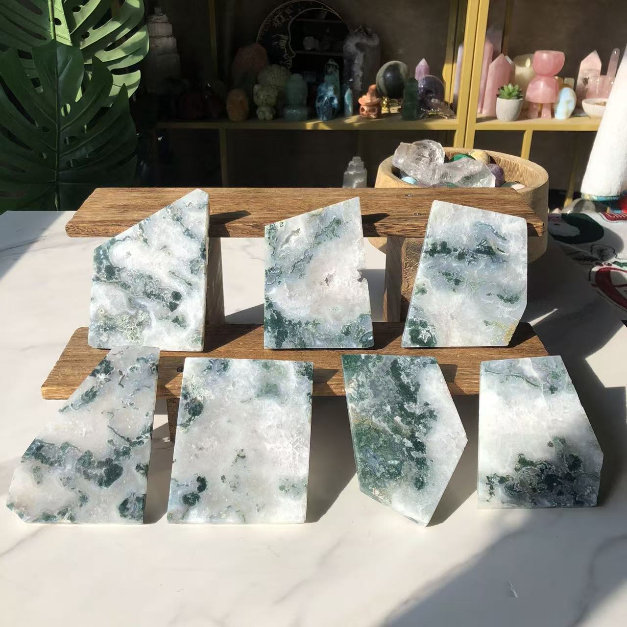 【Weekly Flash Deals】 Moss Agate Slice