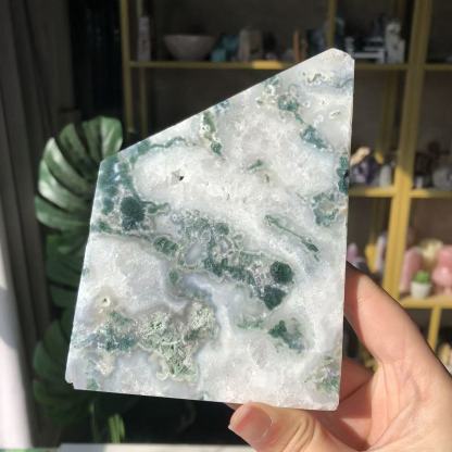 【Weekly Flash Deals】 Moss Agate Slice