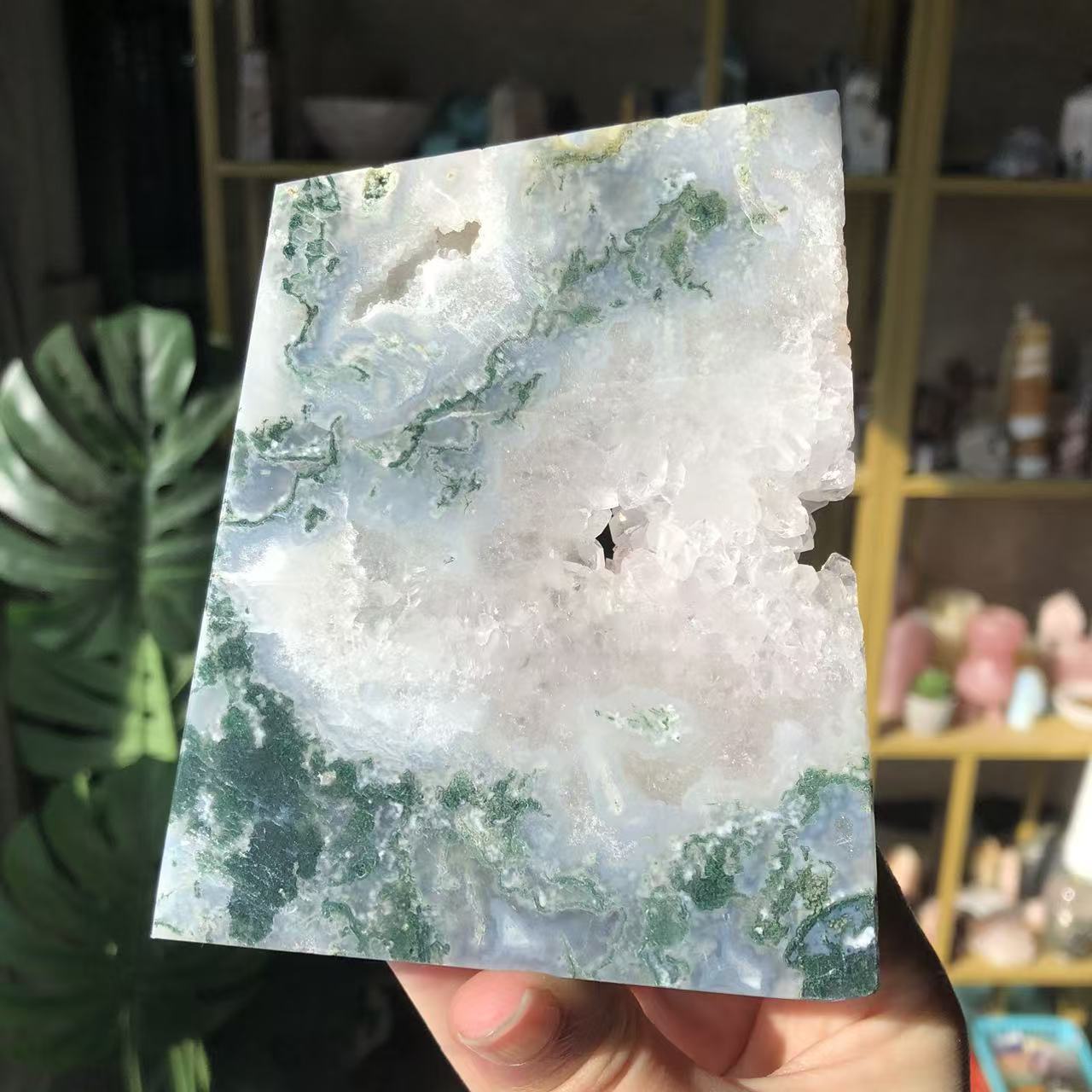 【Weekly Flash Deals】 Moss Agate Slice