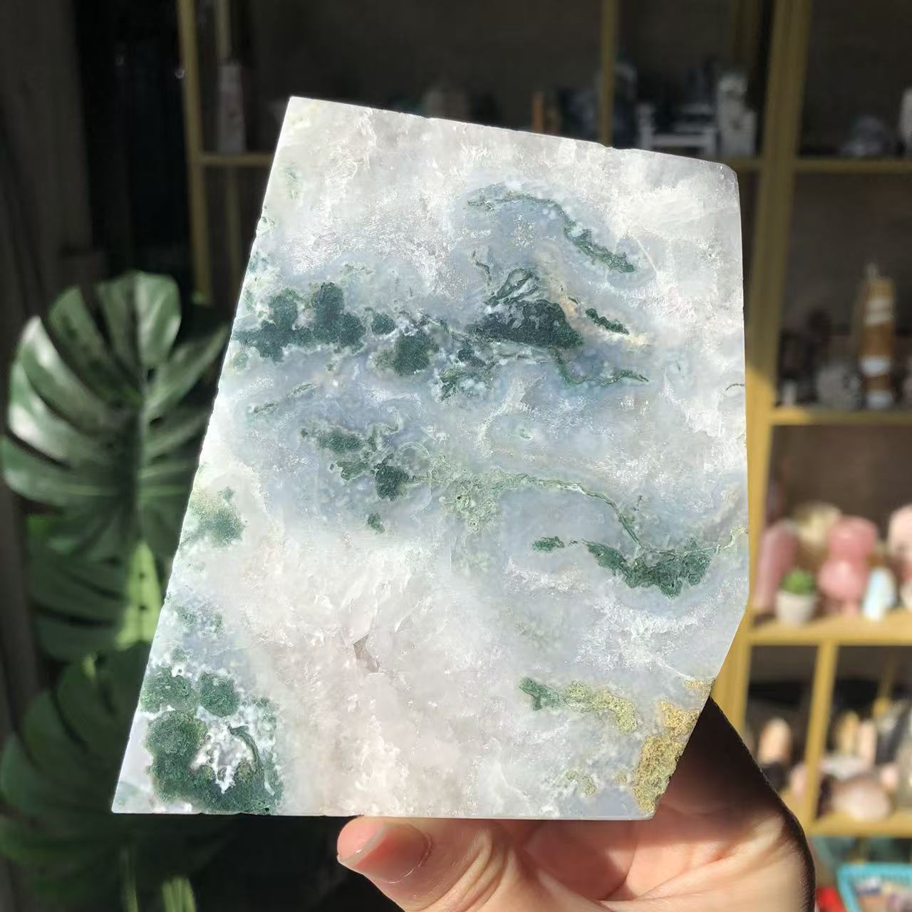 【Weekly Flash Deals】 Moss Agate Slice