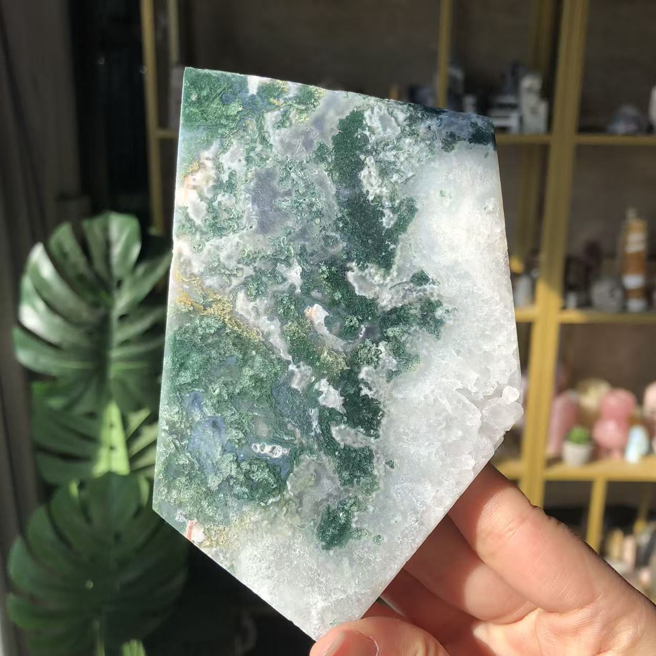 【Weekly Flash Deals】 Moss Agate Slice