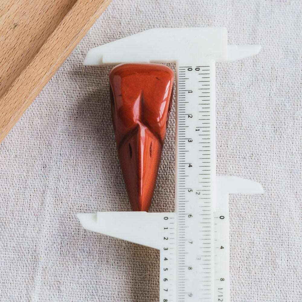 2'' Red Jasper Raven Skull
