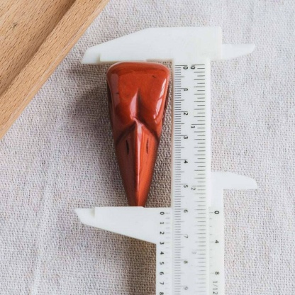 2'' Red Jasper Raven Skull