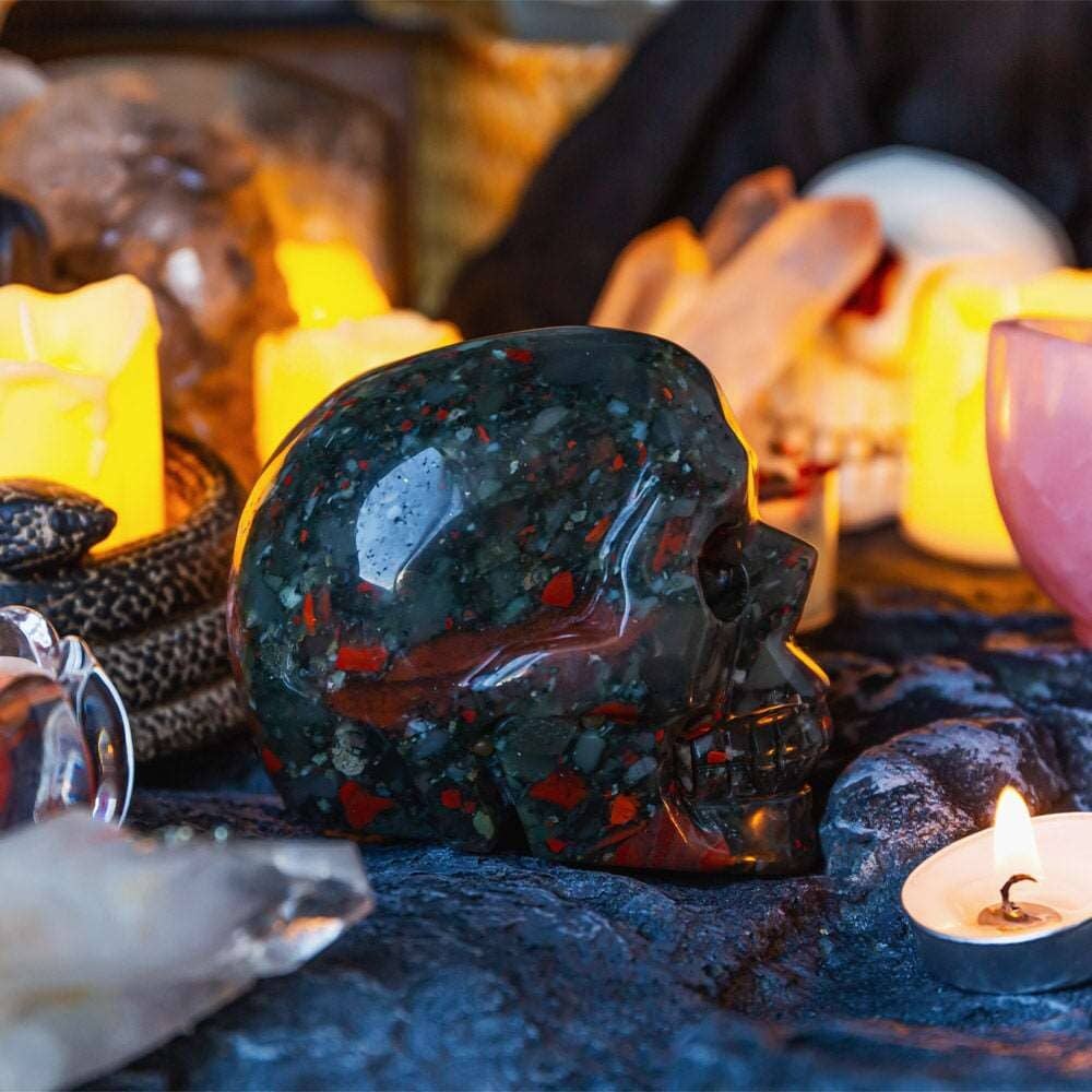 Africa Blood Stone Skull