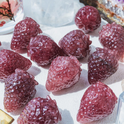 【Weekly Flash Deals】 Crystal Red Strawberry Quartz Strawberry